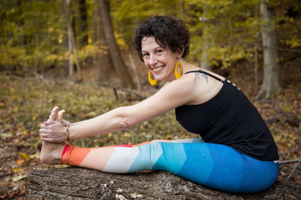 Rachel in a Seated Forward Fold